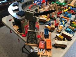 Huge lot of THOMAS THE TANK ENGINE Wooden Railway LOT. Lots Of Trains, tracks