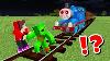 Jj And Mikey Vs Scary Thomas Train Challenge In Minecraft Maizen Minecraft