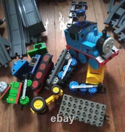 LEGO DUPLO-THOMAS THE TANK ENGINE TRAIN Large Lot. Track, Cars Helicopter Blocks