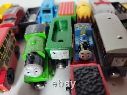 LOT of 29 THOMAS THE TRAIN & Friends Wooden Trains, Tenders Vehicles Motorized
