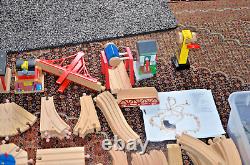 Large Lot Melissa & Doug & Thomas the Train Wooden Tracks, Trains, Accessories