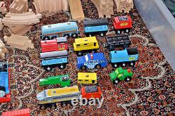 Large Lot Melissa & Doug & Thomas the Train Wooden Tracks, Trains, Accessories