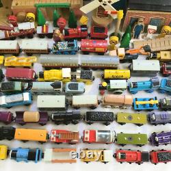 Large Thomas The Train LOT Retired Wooden Engine Friends Case Storage Bin 1990s