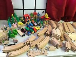 Large Wooden Train Track Job Lot Brio / Thomas Compatible Set