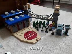 Lg Lot Wooden IMAGINARIUM Railway Train Set Compatible With Thomas & Friends