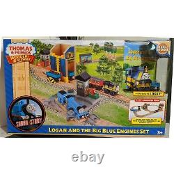 Logan and the Big Blue Engines Set Thomas & Friends Wooden Railway NEW IN BOX