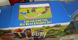 Logan and the Big Blue Engines Set Thomas & Friends Wooden Railway NEW IN BOX