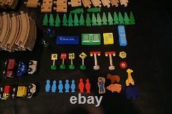 Lot 200 + Piece Assorted Wooden Train Railway Track & Accessories Thomas + More