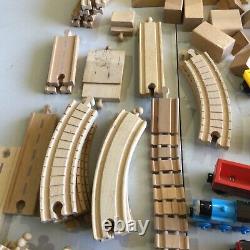 Lot Of 120+ Thomas & Friends Wooden Railway Train Locomotives Track Bridges++++