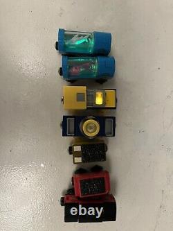 Lot Of 32 Wooden Thomas The Tank Engine Tanks, Caboose, and Aquariums