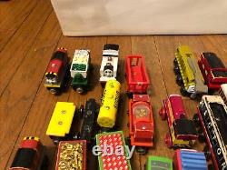 Lot Of 84 Thomas the Train & Friends Wooden and Metal Trains Set mix Lot READ