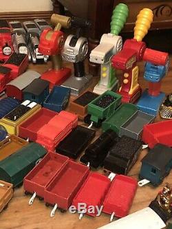 Lot Of 95 Thomas & Friends Motorized Trains And Cars Plus Extras