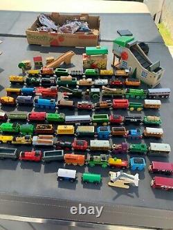 Lot Of Approx 75 Thomas the Tank Engine and Friends Wooden Trains Rare Vintage