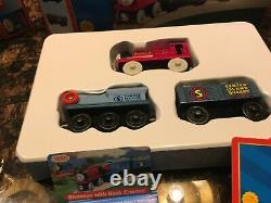 Lot Of Thomas the Tank Engine and Friends Wooden Trains in the box withcards
