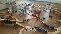 Lot Thomas the Train & Friends Brio ikea Wooden Train Track Pieces Bridges +