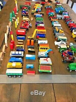 Lot of 149 Parts Thomas and Friends Tank Engine Wooden RARE Vintage