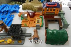 Lot of 155 Thomas The Tank Engine and Friends Train Trackmaster TOMY Blue Track