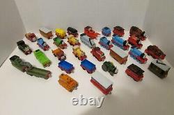 Lot of 32 Thomas & Friends Diecast Take Along Magnetic Train Engine Tenders