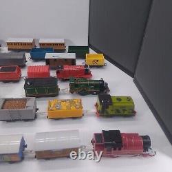 Lot of 32 Thomas & Friends Motorized Engines Trains Tenders Railroad Cars