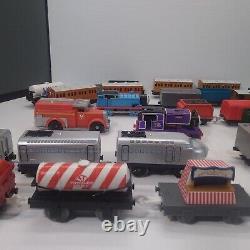 Lot of 32 Thomas & Friends Motorized Engines Trains Tenders Railroad Cars