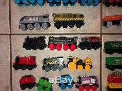 Lot of 49 Thomas The Train Tank Engine Wooden Trains and Cars Bulk RARE Vintage