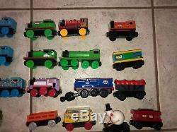 Lot of 49 Thomas The Train Tank Engine Wooden Trains and Cars Bulk RARE Vintage