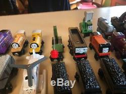 Lot of 60+ Thomas the train and Friends Wooden Railway Trains from 1999-2003