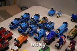 Lot of 62 Pieces Thomas The Train Wooden Railway Trains Vehicles Lots Of Rares