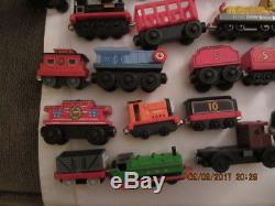 Lot of About 50 Pieces Thomas The Tank Engine Train Pieces, Wooden & Die-cast