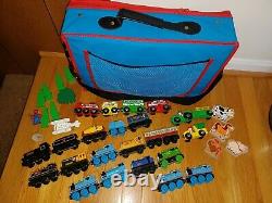 Lot of Thomas The Train Wooden Railway System Set and other 2001