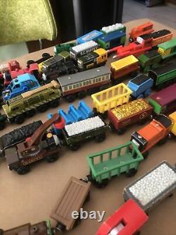 MASSIVE Lot Of 140 Thomas The Train & Friends Wooden / Die Cast Trains / Cars
