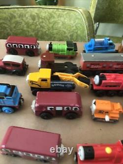 MASSIVE Lot Of 140 Thomas The Train & Friends Wooden / Die Cast Trains / Cars