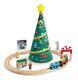 NEW! Thomas & Friends Wooden Railway Thomas Christmas Wonderland Set Open Box