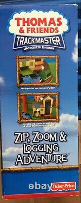 NIB! Thomas & Friends Zip, Zoom & Logging Adventure Complete withMotorized Engine