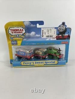 New 2009 PERCY'S SWEET SPECIAL Thomas & Friends Take N Play Diecast Trains RARE