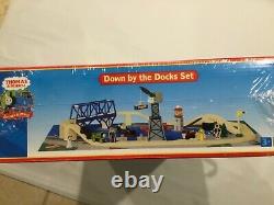 New Thomas Wooden Railway Down By The Docks Set Lc99533 Retired