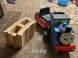 Peg Perego Thomas the Train Tank Engine Ride On Tracks, Charger, & NEW Battery