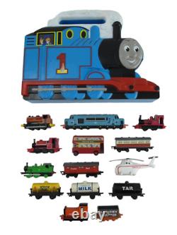 RARE Lot of 15 Thomas the Train ERTL Diecast Tank Engine & Friends & Case Set