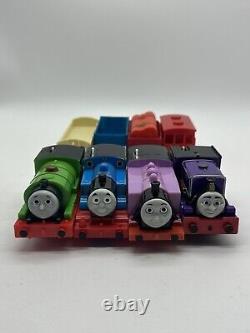 RARE Thomas & Friends Train Action Canyon Trackmaster With4 Trains & Cars COMPLETE