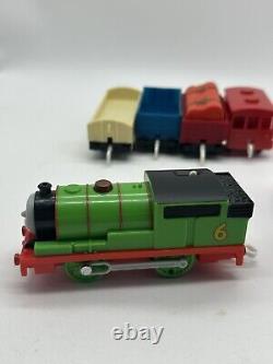 RARE Thomas & Friends Train Action Canyon Trackmaster With4 Trains & Cars COMPLETE