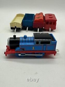 RARE Thomas & Friends Train Action Canyon Trackmaster With4 Trains & Cars COMPLETE