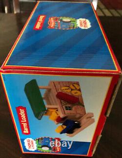 Rare 2001 thomas and friends BARREL LOADER wooden railway Wood New In Box