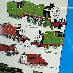 Rare Vintage 1992 Thomas the Tank Engine and Friends VII Framed Train Poster