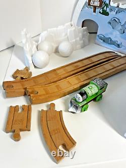 Rumble & Race Mountain Set With Percy Thomas and Friends Wooden Railway Works