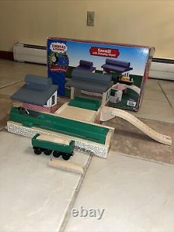 Sodor Sawmill Dumping Depot! Thomas Friends Wooden Railway Train W Box! Used