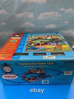 THOMAS & FRIENDS TOMY Thomas at the Timber Yard Motorized Road & Rail System NEW