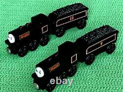 THOMAS & FRIENDS WOODEN DONALD & DOUGLAS WITH TENDERS for BRIO ENGINE SETS