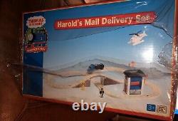THOMAS & FRIENDS Wooden Railway- HAROLD'S MAIL DELIVERY SET NEW IN BOX