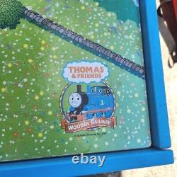 THOMAS THE TRAIN AND FRIENDS Wooden Railway Table Learning Curve Blue Red GUC