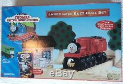 THOMAS the TANK JAMES GOES BUZZ BUZZ SET WithJAMES RED NOSE! RARE